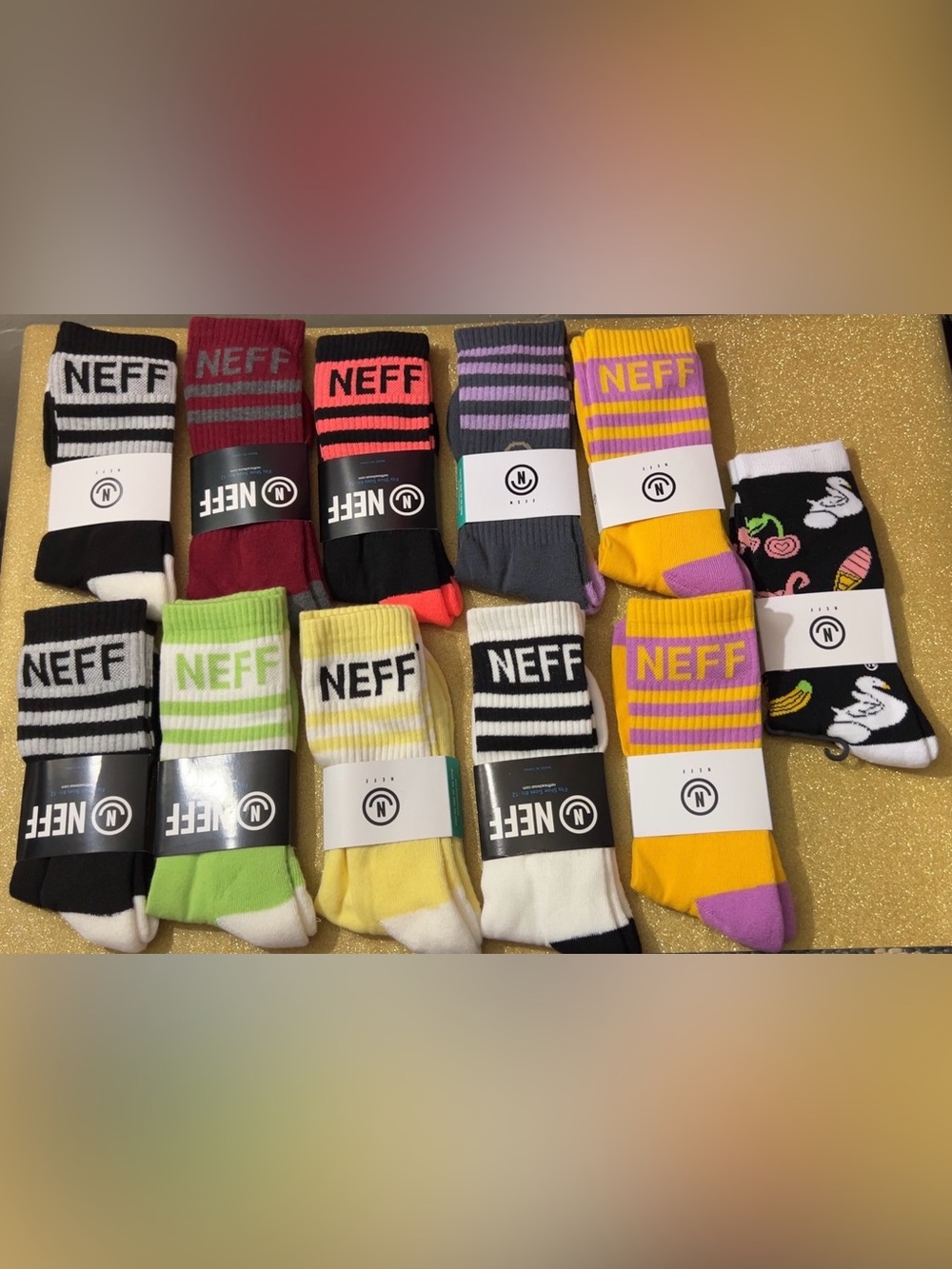 NWT Neff Crew Socks Various Colors